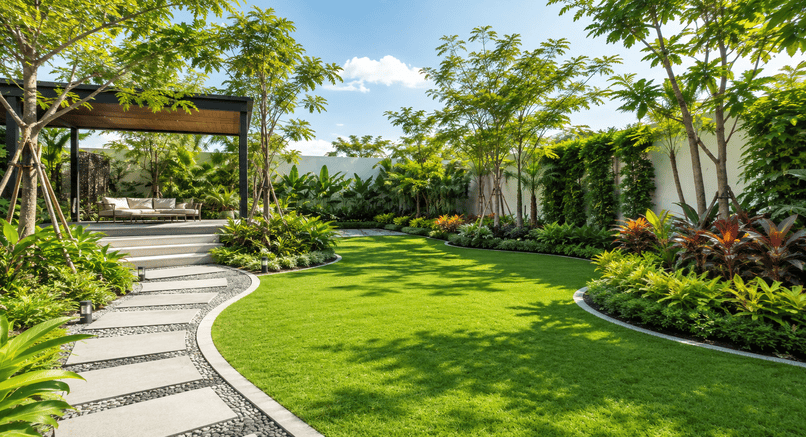 Verdaflow landscaped outdoor environment